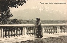 dh44 cartolina cuneo citta' la bisalfa dal corso garibaldi 1915