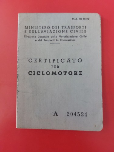 Libretto circolazione - libretto,