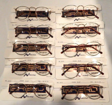 Vintage 10 pezzi Lotto montature occhiali da vista Girard 6816 blu 46/18 teen nuove vecchio magazzino #316