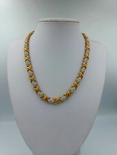 Collana Swarovski effetto oro