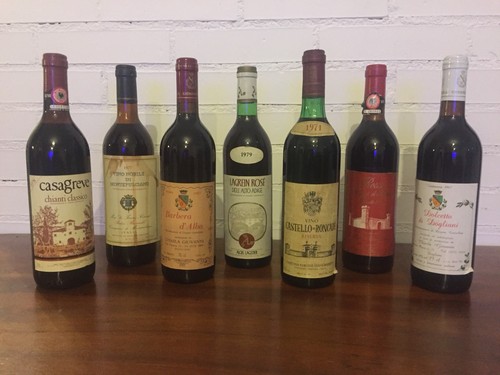 Vintage bottiglie di vino - vintage, 6