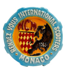 MONACO 1965 RENDEZ VOUS INTERNATIONAL SCOOTERS - TROFEO CERAMICA