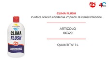 CLIMA FLUSH PULITORE INCROSTAZIONI E SPORCO PER SCARICHI CONDENSA CLIMA  1 LT