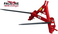 Triangolo con forche 36x1100 per Balloni e Rotoballe FIENO Ribaltabile  COMPLETO