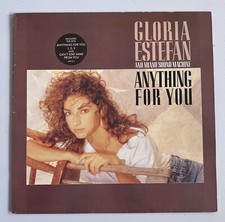 GLORIA ESTEFAN Anything For You LP Lyric Insert 33rpm 12" UK 1988 EX/EX