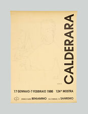 Antonio CALDERARA - "124a Mostra", 1986 - Poster, 70 x 51 cm