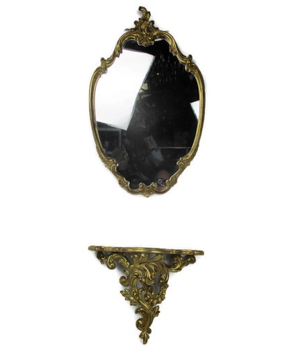 Specchio consolle ornato - , da
