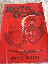 Raro Fascicolo Motociclismo Nr 1 SPECIALE  1937 Pag 130 espos. di Milano  