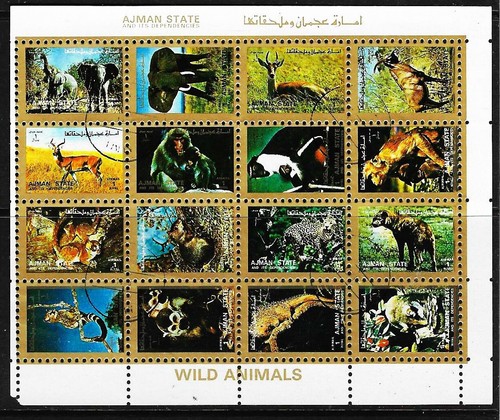 Ajman 1973 wild - 1973:, animals