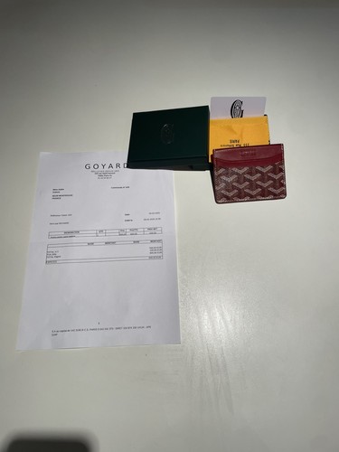Porte cartes goyard rouge - porte-cartes,