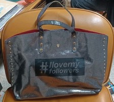 BORSA LE PANDORINE A SPALLA CON INTERNO ROSSO DI VELLUTO - 45X33 CM