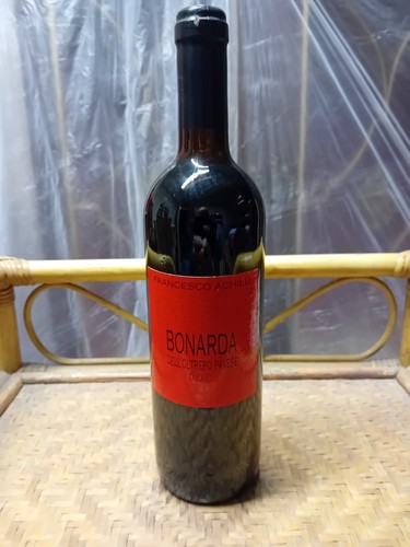 Bottiglia vino rosso frizzante - bottiglia,