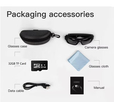 Occhiali HD 4K Videocamera