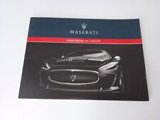 Maserati GranTurismo MC Concept:   sales brochure ITA/ENG Maserati corse.