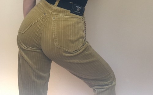 Pantalone gessato versace - gessato,