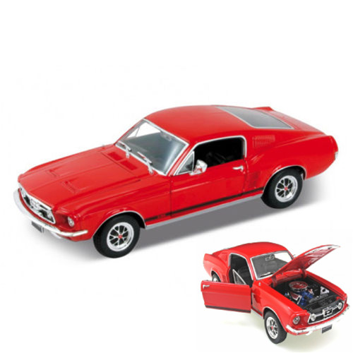 Ford mustang 1967 red 24 - mustang, 1:24