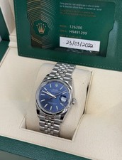 2022 Rolex Datejust Blue Dial