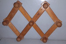 APPENDIABITI ATTACCAPANNI PER VESTITI INGRESSO IN LEGNO DA  PARETE MURO 10 POSTI