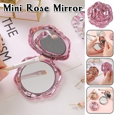 Mini Specchio Rosa Portatile