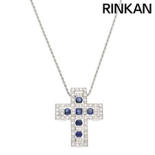 Collana uomo croce zaffiro