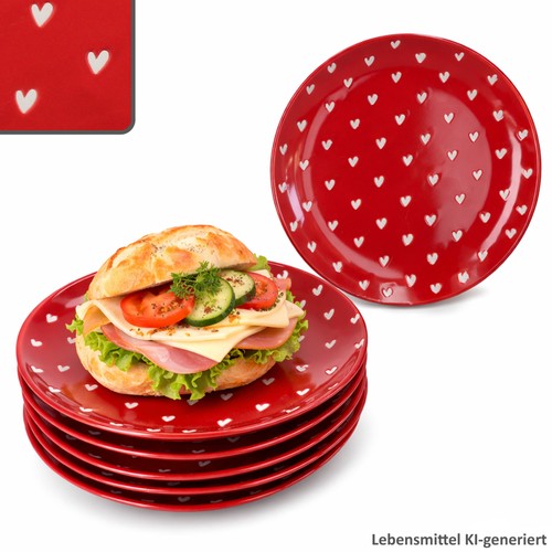 Set piatti torta love - piatti,