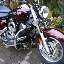 Protezione motore barra crash inox personalizzata e classica Yamaha Dragstar Vstar XVS 1100