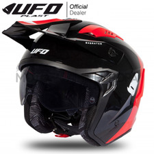 Casco jet ufo - sheratan, rosso