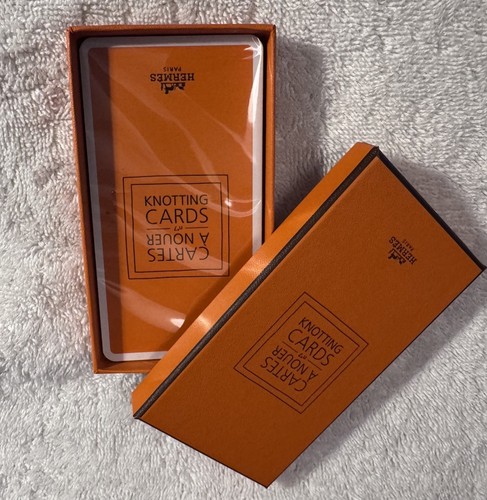 Hermes scarf knotting cards - hermes,