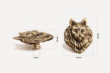 Brass Handle "Maine Coon" –
