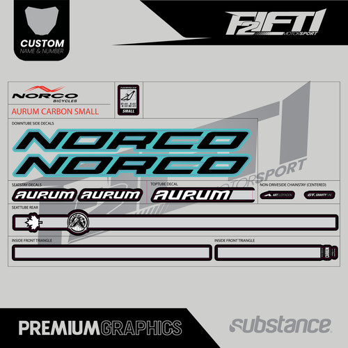 Kit grafica decalcomania norco - grafica,