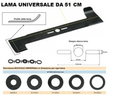 LAMA TAGLIAERBA RASAERBA UNIVERSALE SABART LUNGHEZZA 51 CM ART. R303074