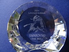 SCS SWAROVSKI BULL - Toro Paperweight RARE 2004 New - Ref. 694624 - M7620