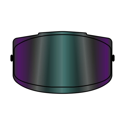 Visiera iridium specchiata - visiera,