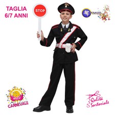 COSTUME VESTITO DI CARNEVALE BAMBINO CARABINIERE 6/7 ANNI PEGASUS 1246