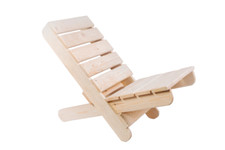 Sedia pieghevole in legno di