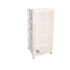 CASSETTIERA VULCANO 4 CASSETTI Cm 38x38xH.80 COLORE BIANCO