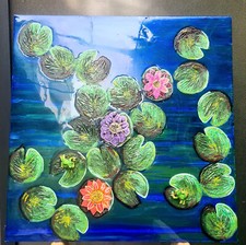 Quadro 3D "Il Sussurro dello Stagno Silenzioso"