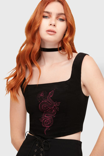 Killstar snakeheart corsetto - killstar,