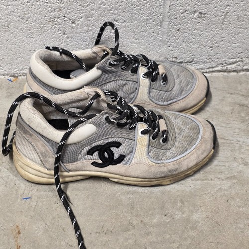 Chanel logo quilted - white, /