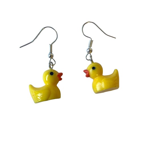Giallo rubber duck orecchini - duck,