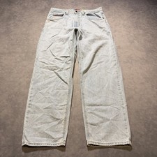 Empyre Jeans Uomo 32 Relaxed Denim Lavaggio Leggero Vestibilità Dritta Baggy Skate Grunge