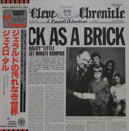 Jethro tull thick a - as, brick