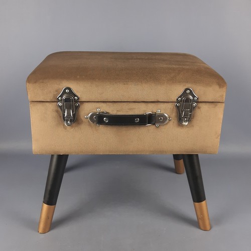 Pouf baule contenitore vintage - contenitore,