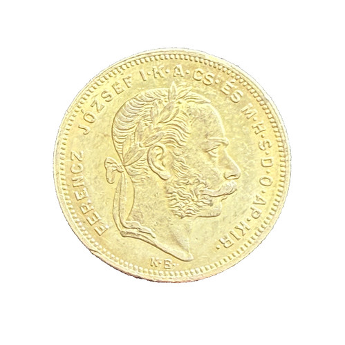 Ungheria 1875 oro franchi 8 - ungheria,