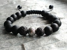 Bracciale con perle di onice