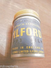 Scatola in latta x 35 mm 35mm ILFORD fp3 film 1956 vintage box only no pellicola