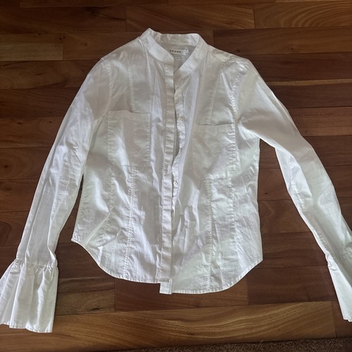 Frame camicia bianca con - frame,