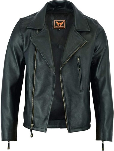 Men motorcycle leather - men's,