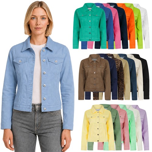 Giacca jeans donna denim