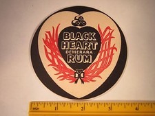Beer coaster black heart - beer,